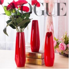 Ceramic Porcelain Decorative Vases Red Colors High Quality Modern Desktop Decors   302766998682